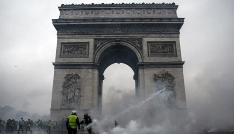 جانب من مظاهرات باريس