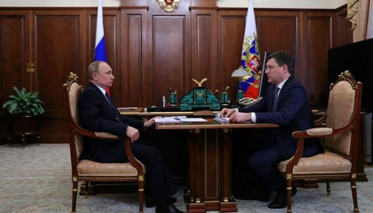 بوتين ووزير الطاقة الروسي