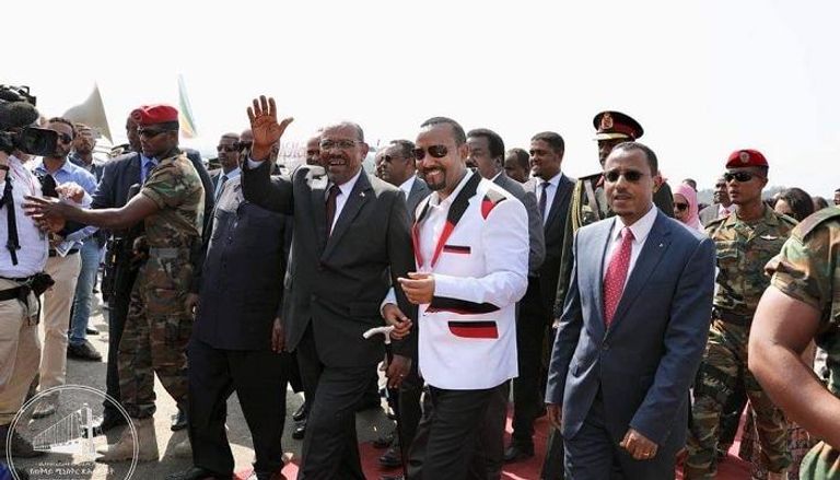 آبي أحمد والبشير - صور من مكتب رئيس الوزراء الإثيوبي