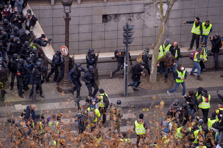 احتجاجات باريس السبت