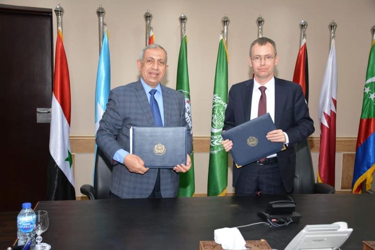 توقيع بروتوكول تعاون بين الأكاديمية العربية ومؤسسة فرنسية