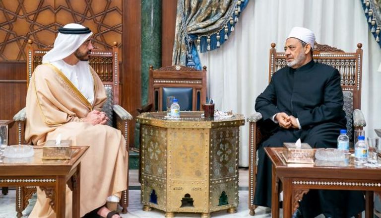 الإمام الأكبر يستقبل الشيخ عبدالله بن زايد وزير خارجية الإمارات