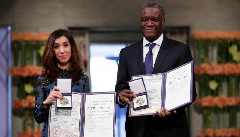 الفائزان بجائزة نوبل للسلام 2018 دينيس موكويجي ونادية مراد 