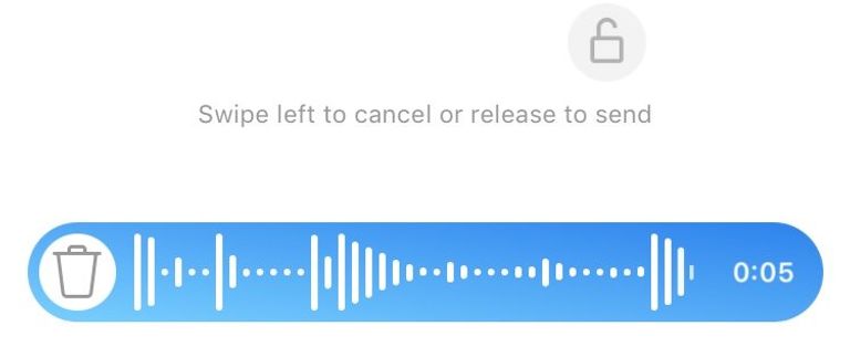 يمكن تسجيل ما يصل إلى دقيقة كاملة عبر ووكي توكي
