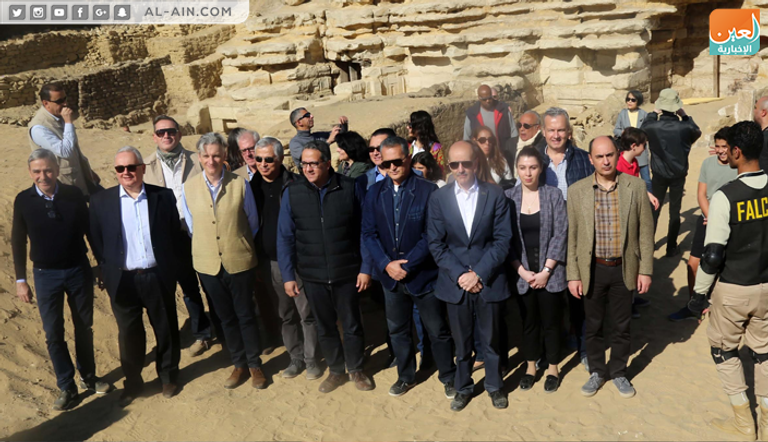 المقبرة الأثرية المكتشفة بمنطقة سقارة 