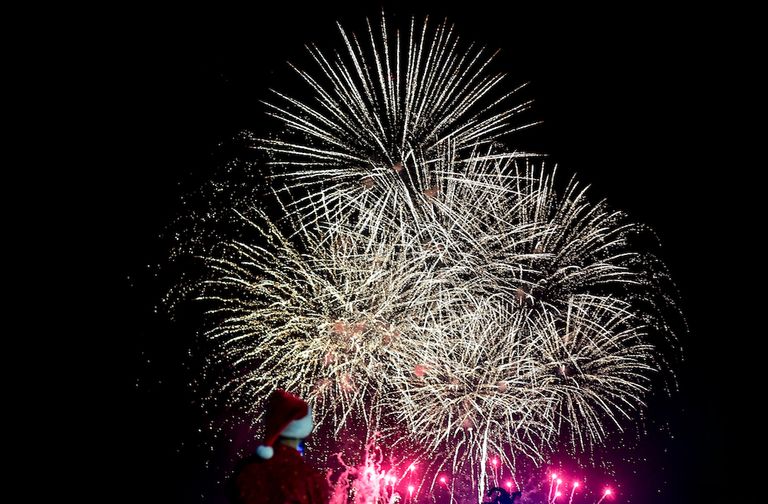 شجرة كريسماس ضخمة في روسيا