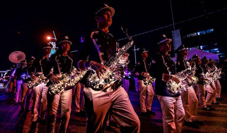 شجرة كريسماس ضخمة في روسيا