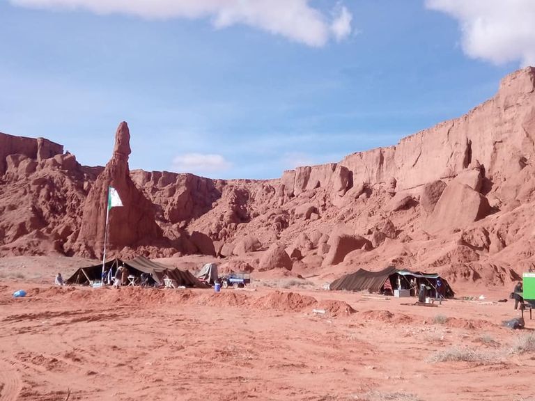 مكان إقامة المدينة السينمائية مدخل المدينة السينمائية "بريزينة" في الجزائر