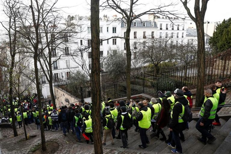 انطلاق "الفصل السادس" من احتجاجات السترات الصفراء انطلاق "الفصل السادس" من احتجاجات السترات الصفراء - أ.ف.ب