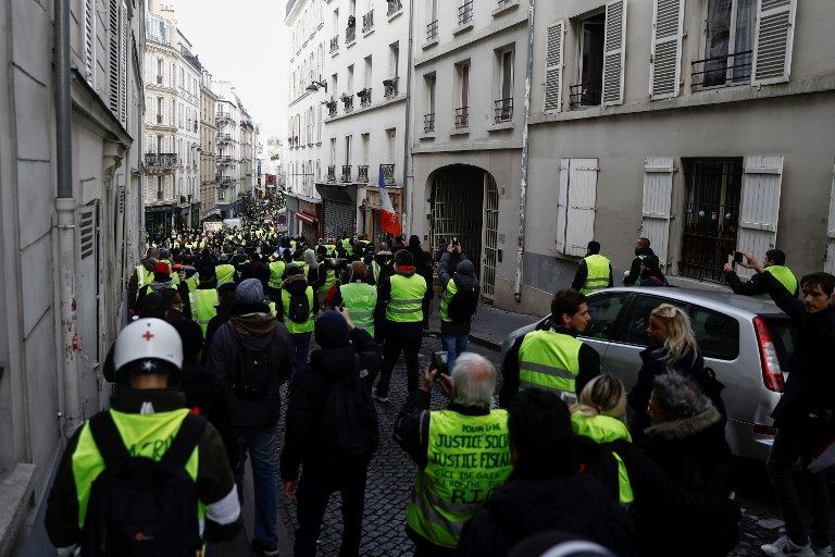 انطلاق "الفصل السادس" من احتجاجات السترات الصفراء انطلاق "الفصل السادس" من احتجاجات السترات الصفراء - أ.ف.ب