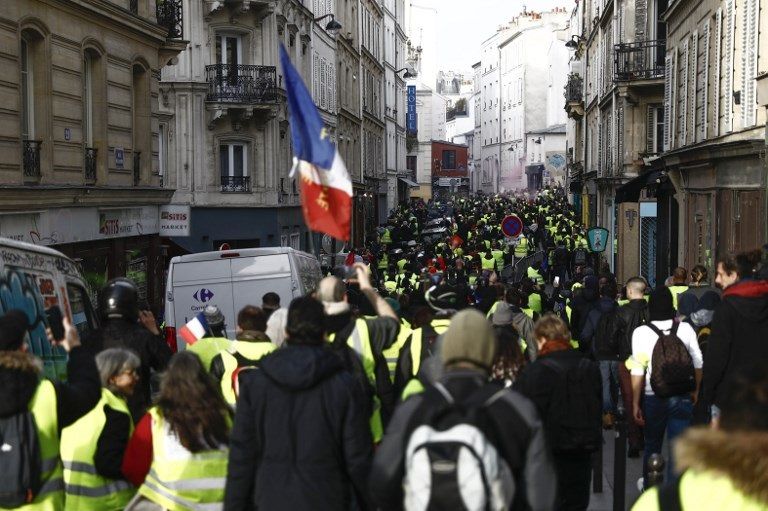 انطلاق "الفصل السادس" من احتجاجات السترات الصفراء انطلاق "الفصل السادس" من احتجاجات السترات الصفراء - أ.ف.ب
