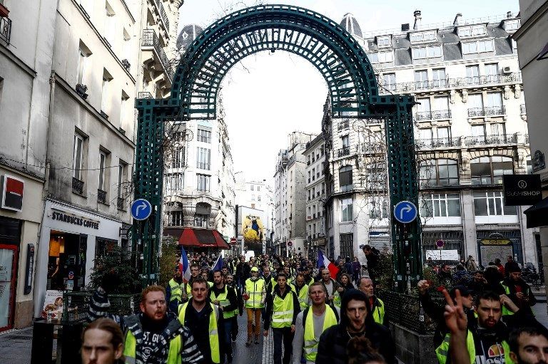 انطلاق "الفصل السادس" من احتجاجات السترات الصفراء انطلاق "الفصل السادس" من احتجاجات السترات الصفراء - أ.ف.ب