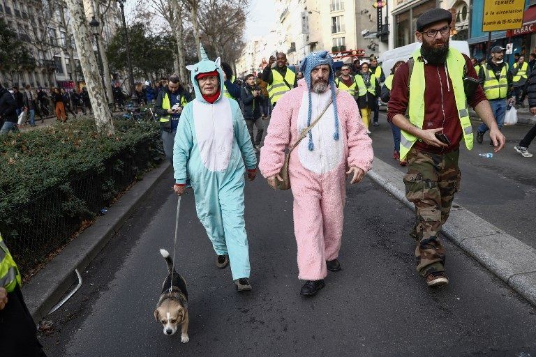 انطلاق "الفصل السادس" من احتجاجات السترات الصفراء انطلاق "الفصل السادس" من احتجاجات السترات الصفراء - أ.ف.ب