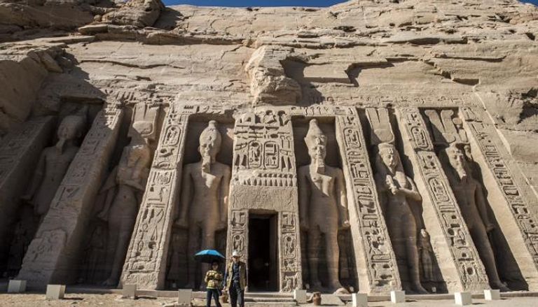 معبد أبوسمبل بأسوان جنوب مصر - أرشيفية