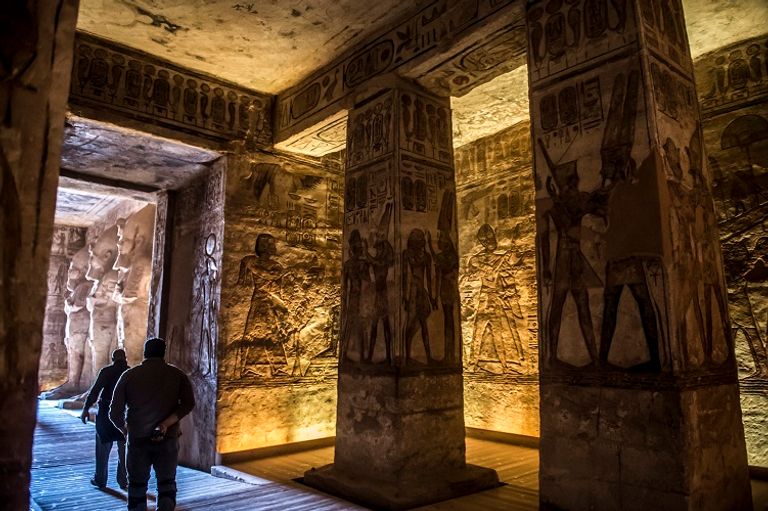 معبد أبوسمبل بأسوان جنوب مصر - أرشيفية