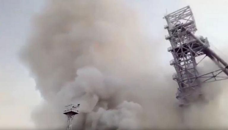 صورة من فيديو متداول لحادث منجم شركة أورالكالي الروسية لإنتاج البوتاس