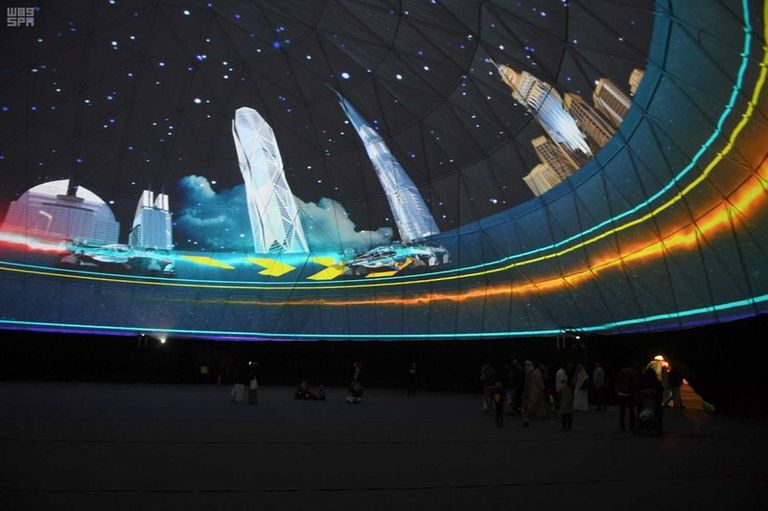 جانب من عروض هيئة الترفيه السعودية في مهرجان الجنادرية