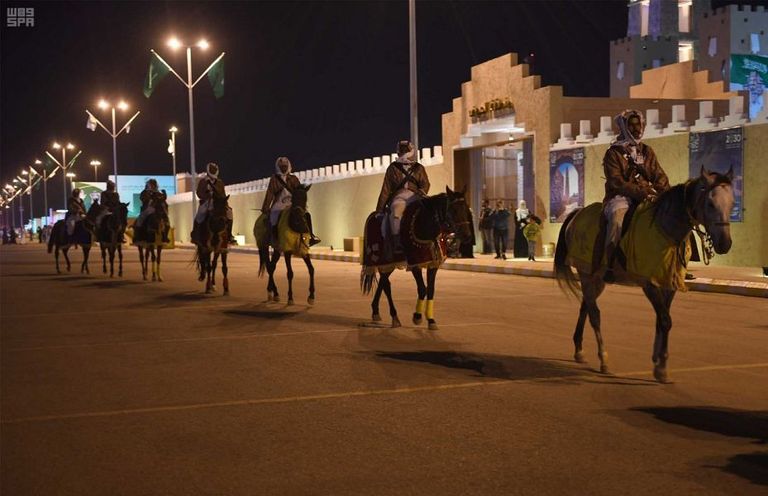 جانب من عروض هيئة الترفيه السعودية في مهرجان الجنادرية