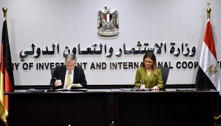 جانب من توقيع الاتفاقيات بين مصر وألمانيا