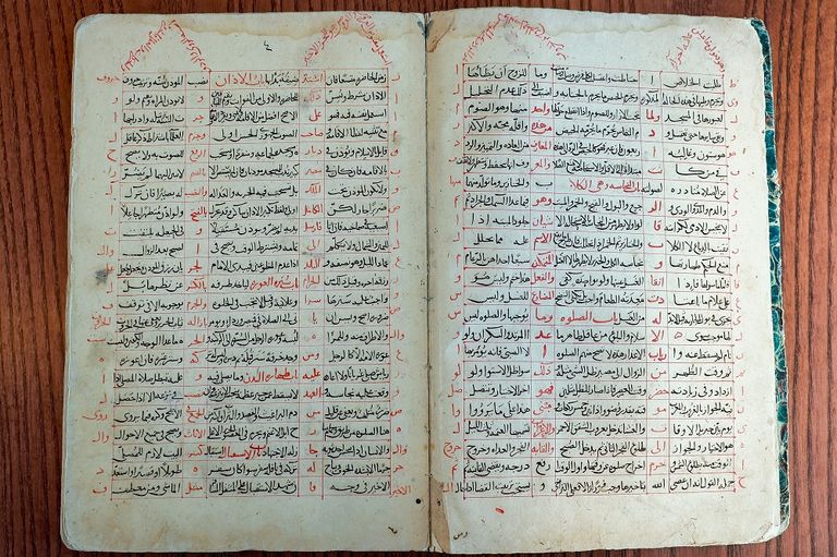 مخطوطة باللغة العربية