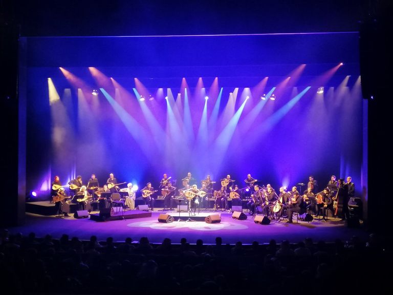 نصير شمة خلال إحيائه حفلات بالسعودية