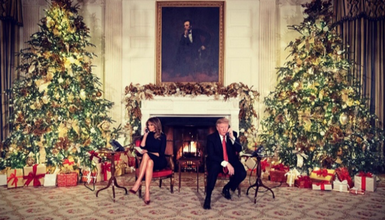 ترامب والسيدة الأولى عشية عيد الميلاد