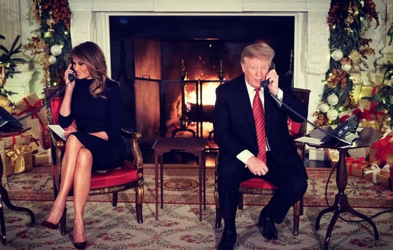 ترامب والسيدة الأولى عشية عيد الميلاد