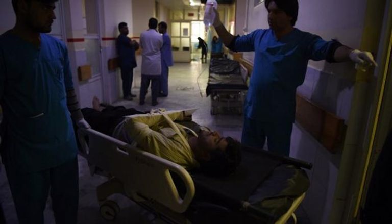 أحد مصابي الهجوم الإرهابي في كابول - الفرنسية