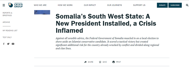 جانب من تقرير مجموعة الأزمات الدولية