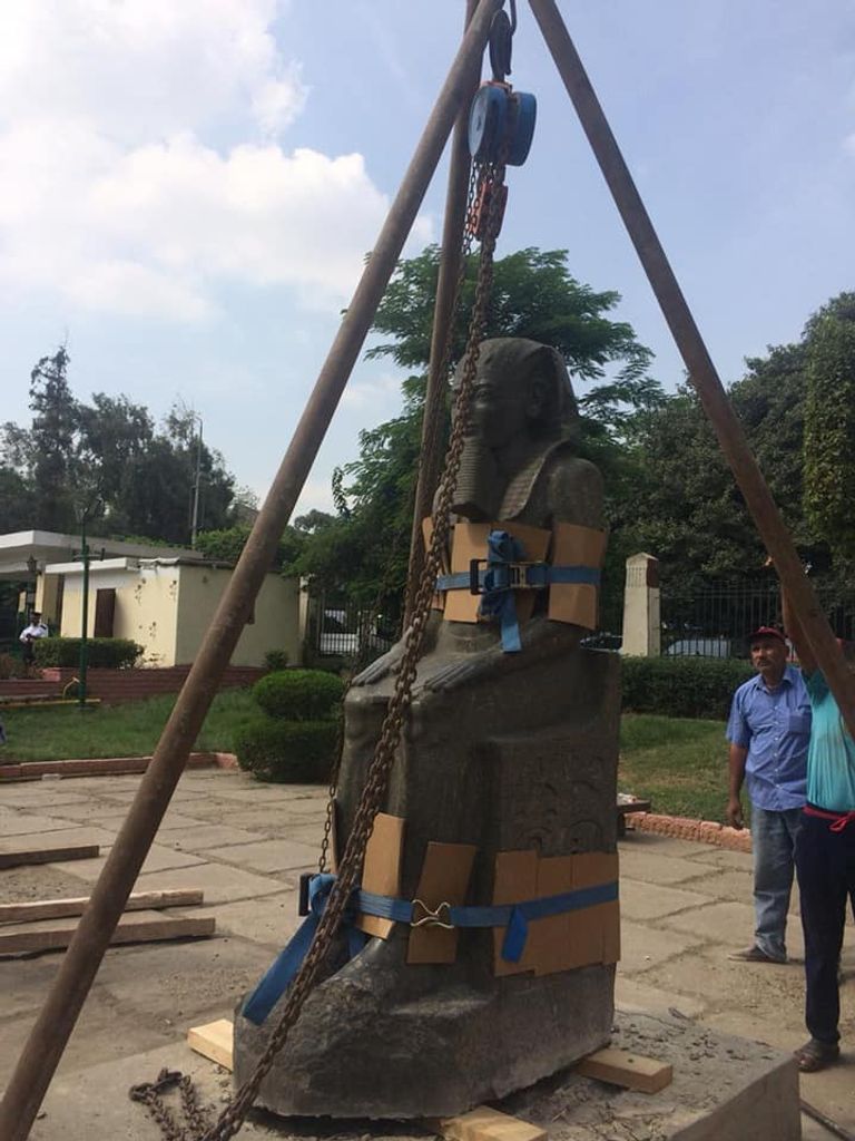 أبرز القطع الأثرية المنقولة إلى المتحف المصري الكبير خلال عام 2018