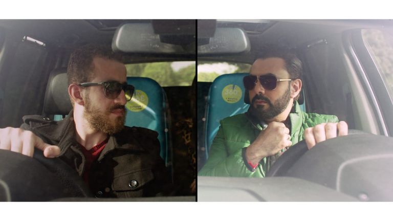 مشهد من نسختين مختلفتين للفيلم المصري "خطيب مراتي"