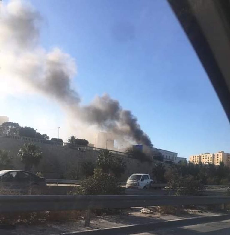 تفجير وزارة الخارجية الليبية