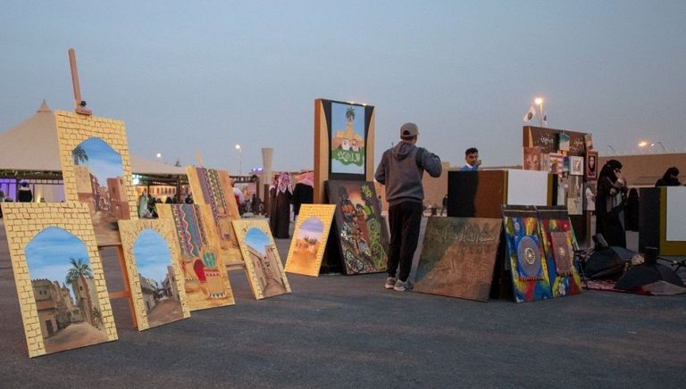 أعمال فنية لفريق "جبارون" في مهرجان الجنادرية