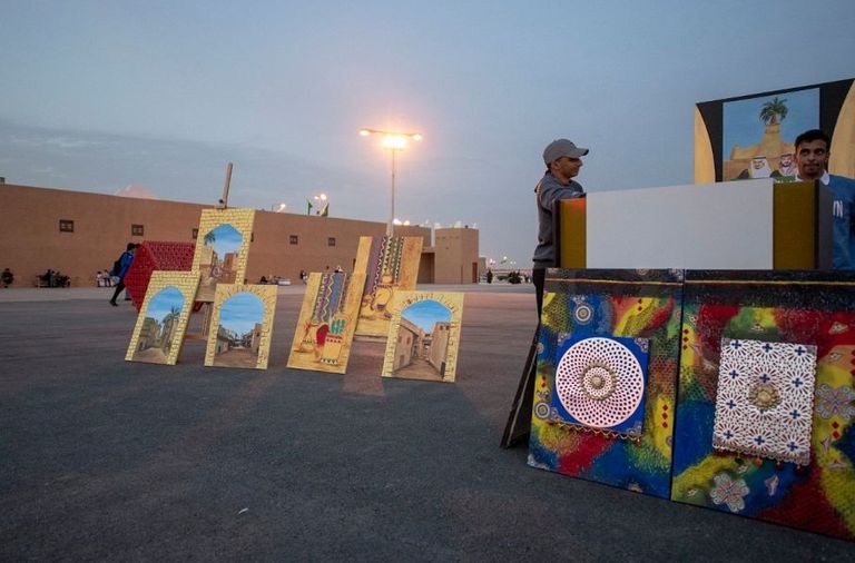 أعمال فنية لفريق "جبارون" في مهرجان الجنادرية