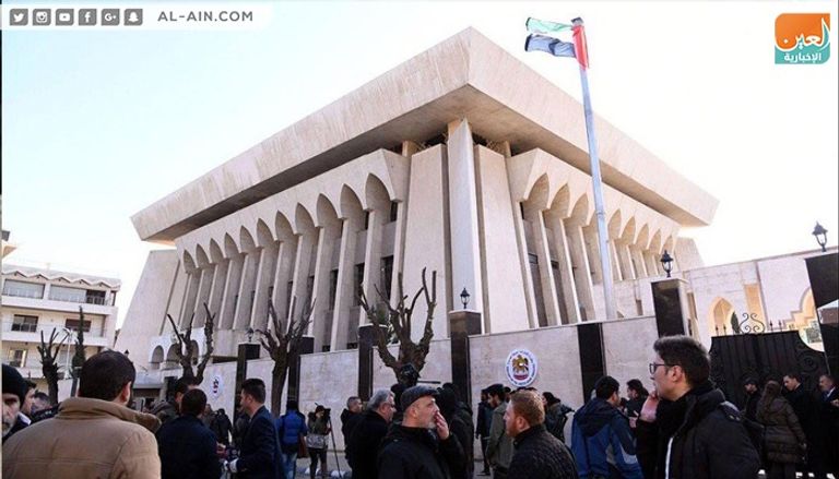 مقر السفارة الإماراتية في دمشق الرئيس التونسي الباجي قايد السبسي