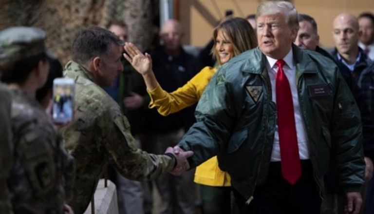 ترامب يزور القوات الأمريكية في العراق