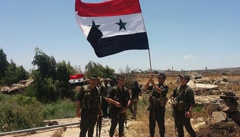 الجيش السوري يرفع العلم في منبج