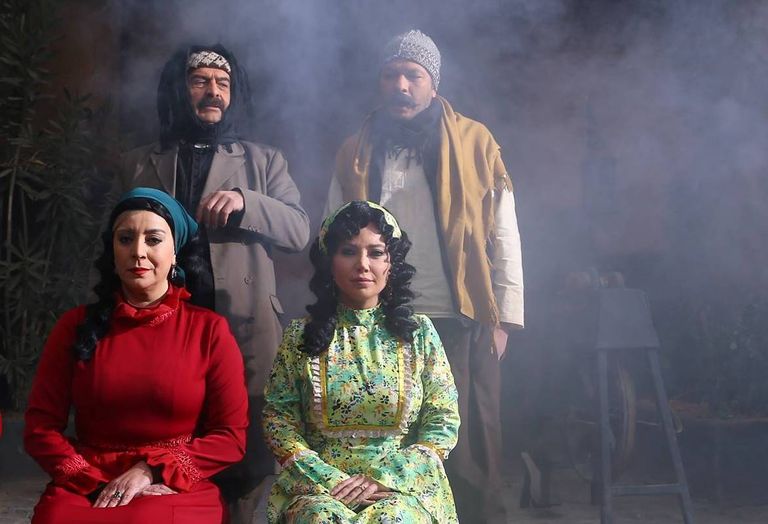 أبطال مسلسل وردة شامية. مشهد من المسلسل السوري "شبابيك".