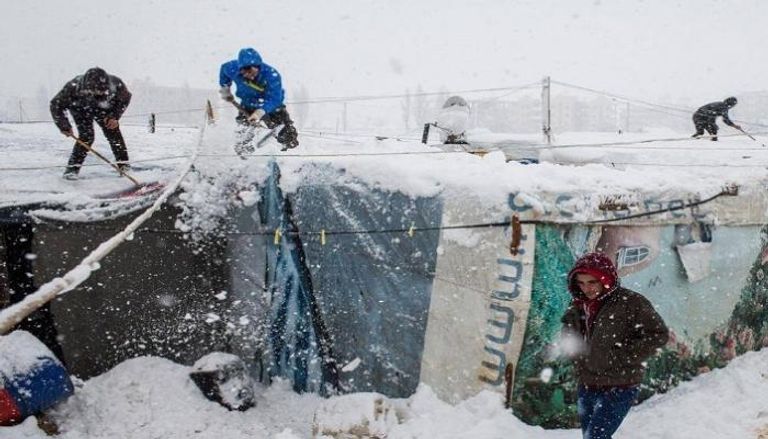  البارد القارس يهاجم اللاجئين في المخيمات - أرشيفية