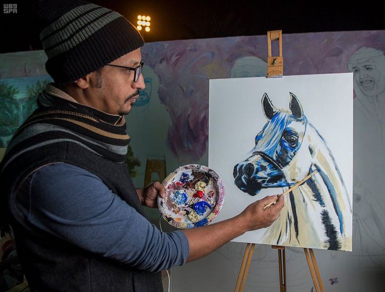 40 لوحة فنية يقدمها فنانو القصيم التشكيليون في الجنادرية