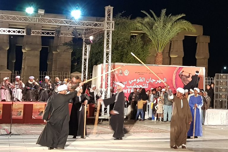 جانب من فعاليات المهرجان القومي للتحطيب بالأقصر