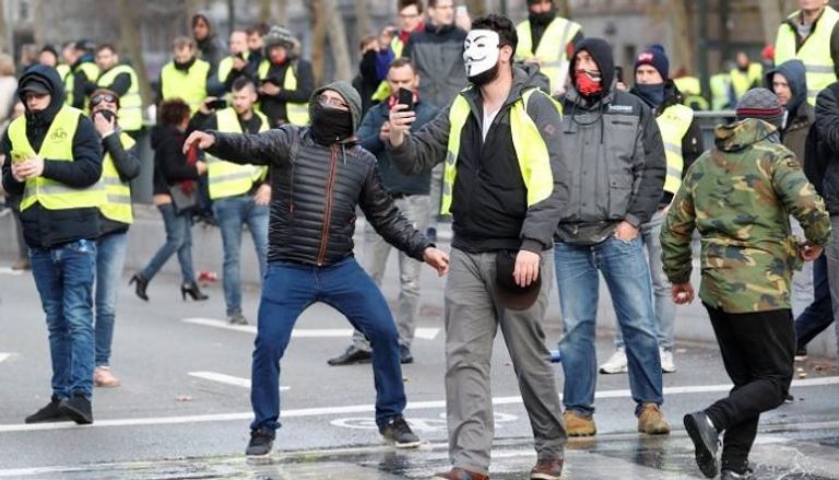 احتجاجات السترات الصفراء في أوروبا - أرشيفية