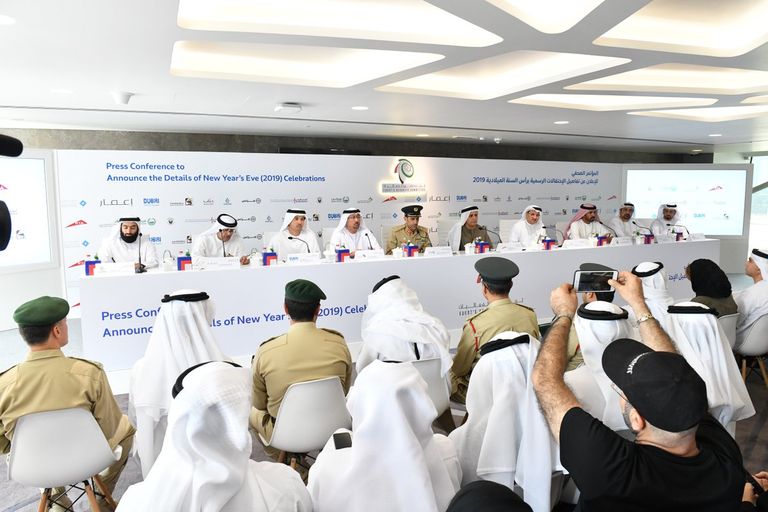 لجنة تأمين الفعاليات في إمارة دبي تكشف خطتها لاحتفالات رأس السنة 2019