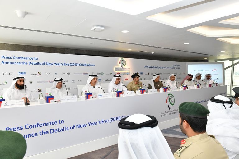 لجنة تأمين الفعاليات في إمارة دبي تكشف خطتها لاحتفالات رأس السنة 2019