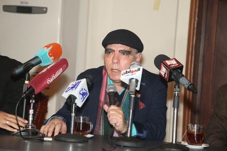 محمود الجندي يعود عن قرار التوقف عن التمثيل  المؤتمر الصحفي لمسرحية