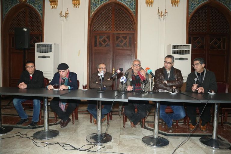 مؤتمر صحفي لإعلان تفاصيل عرض  اضحك لما تموت  المؤتمر الصحفي لمسرحية