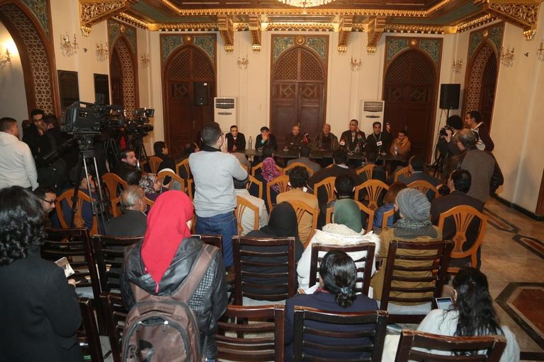 المؤتمر الصحفي لمسرحية اضحك لما تموت المؤتمر الصحفي لمسرحية