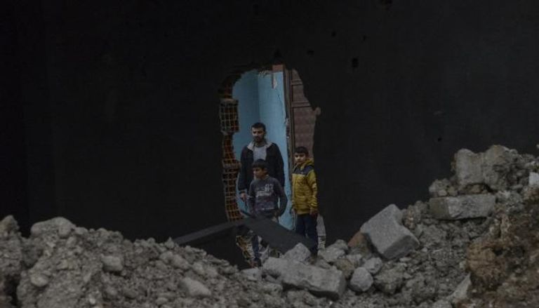 آثار قصف تركي لأحد الأهداف الكردية (أرشيفية)