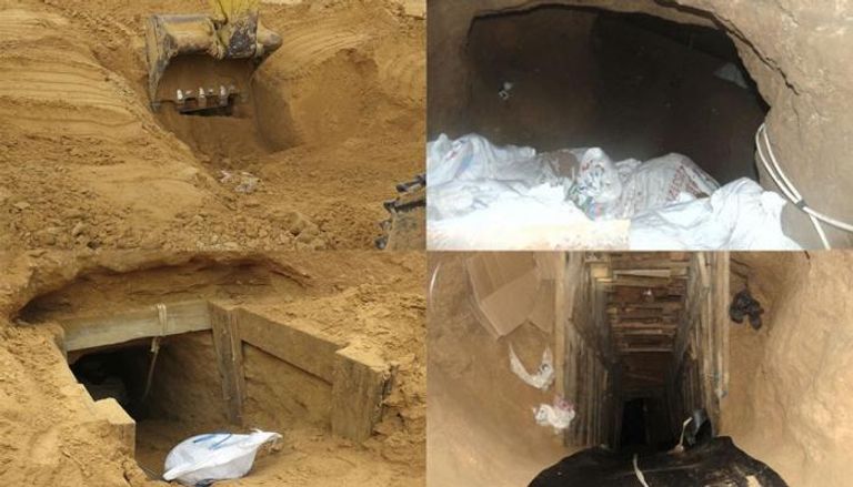مخابئ تستخدمها العناصر التكفيرية عثر عليها الجيش المصري خلال العملية