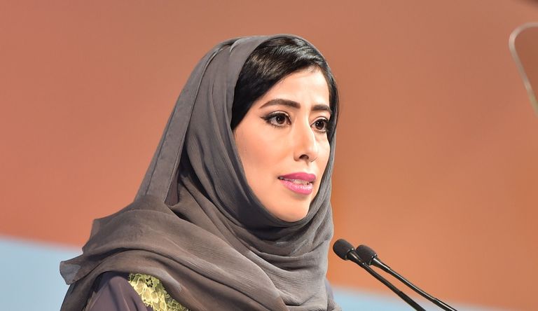 منى غانم المرّي من فعاليات دبي كانفس 2017